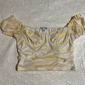 Off shoulder crop top